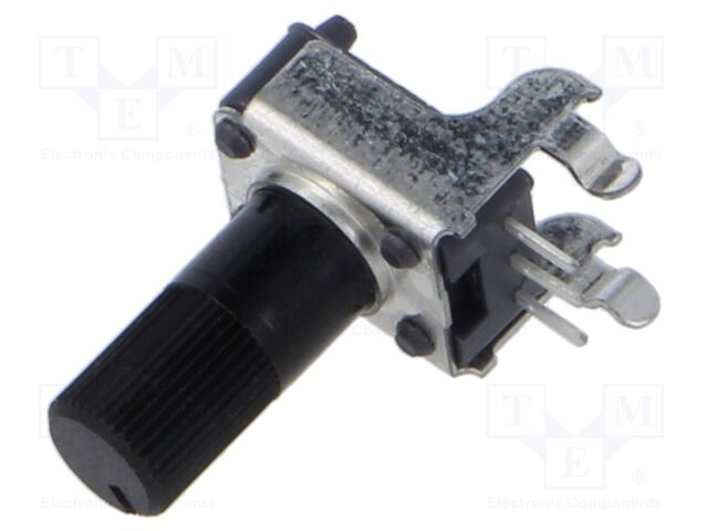 Potentiometer: shaft; single turn,horizontal; 10kΩ; ±20%; 6mm