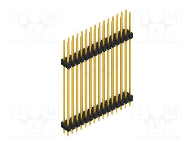 Connector: pin strips; pin header; male; PIN: 30; 2.54mm; THT; 2x15