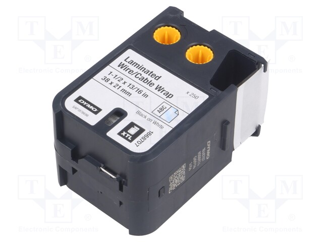 Tape; Width: 38mm; Colour: white; Character colour: black; L: 21mm