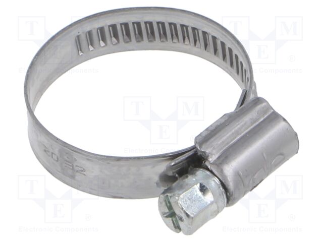 Worm gear clamp; W: 9mm; Clamping: 20÷32mm; steel; WD9; W2