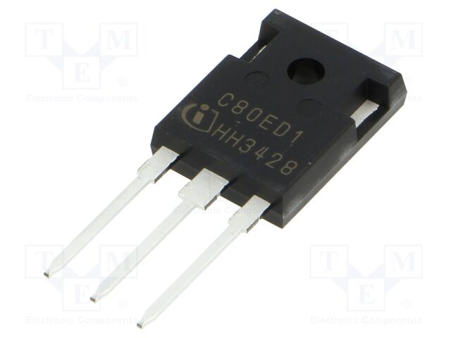 Standard Recovery Diode, 650 V, 80 A, Dual Common Cathode, 1.7 V, 77 ns, 320 A