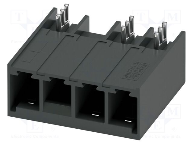PCB headers, nominal cross section: 6 mm?, color: black, nom