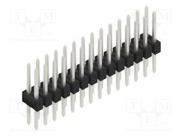 Connector: pin strips; pin header; male; PIN: 28; 2.54mm; THT; 2x14