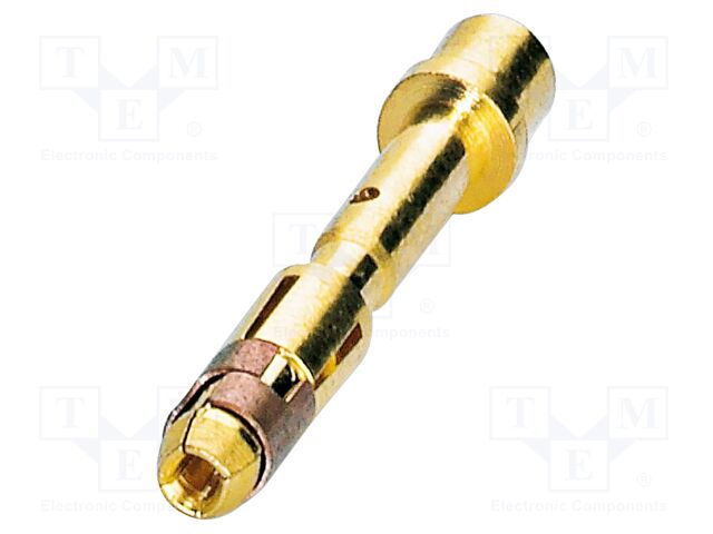 Contact; female; CuZn; gold-plated; crimped