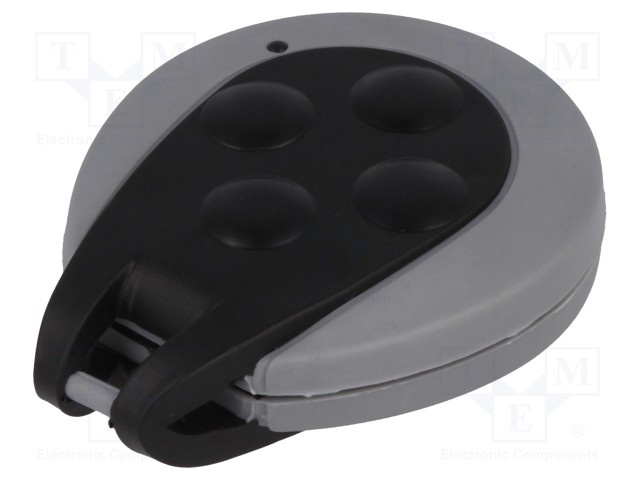 Enclosure: for remote controller; X: 44mm; Y: 56mm; Z: 14mm; grey