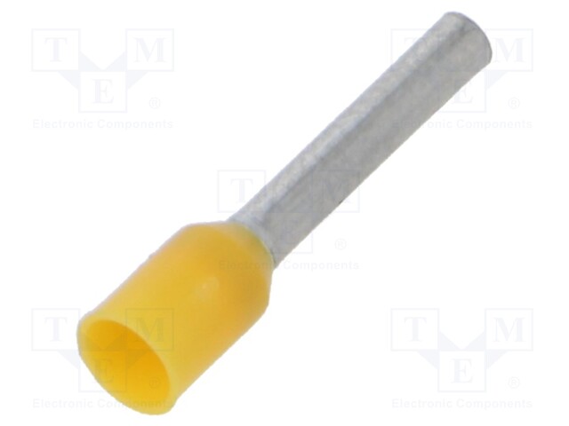 Tip: bootlace ferrule; insulated; copper; 1.5mm2; 12mm; tinned