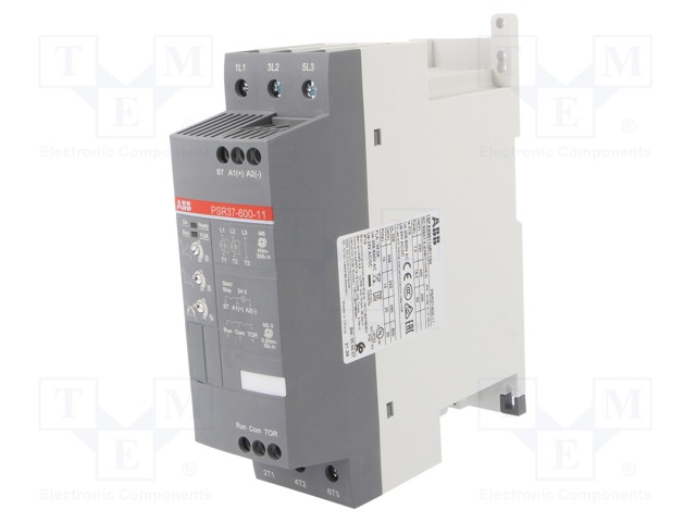 Module: soft-start; Usup: 208÷600VAC; DIN; 24VDC; 18.5kW; 37A