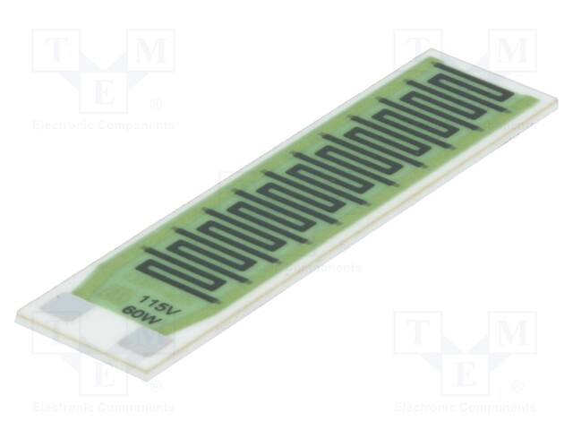 Resistor: thick film; heating; glued; 220Ω; 60W; soldering pads