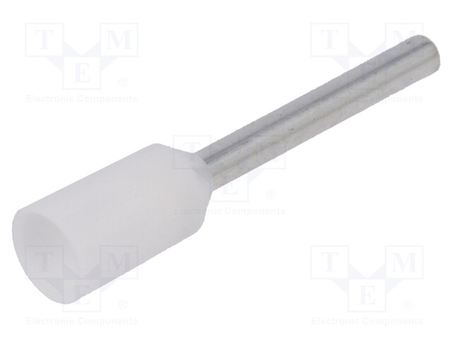 Bootlace ferrule; insulated; copper; Insulation: polyamide; 10mm