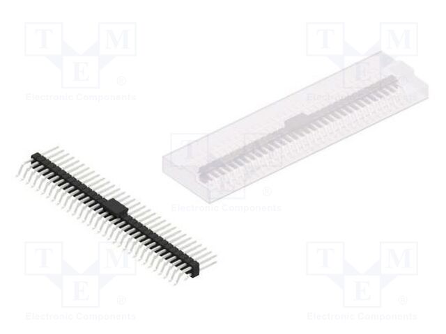 Connector: pin strips; pin header; male; PIN: 64; 2.54mm; SMT; 2x32