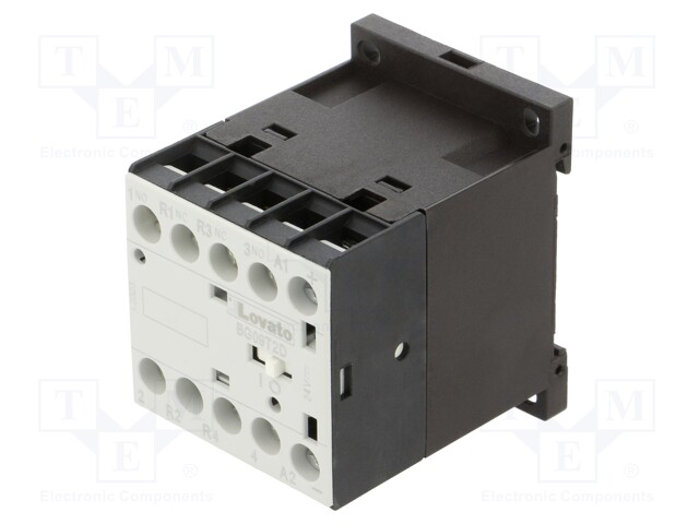 Contactor: 4-pole; NC x2 + NO x2; 24VDC; 9A; BG; screw terminals