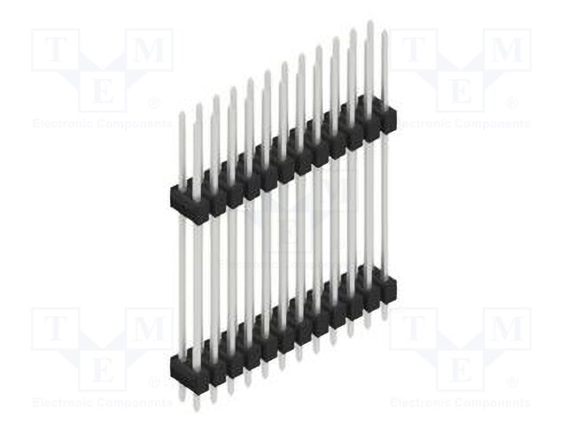 Connector: pin strips; pin header; male; PIN: 24; 2.54mm; THT; 2x12