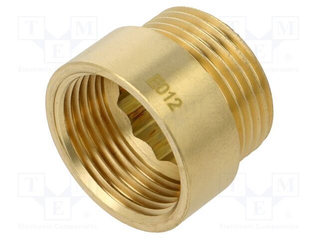 Male-female,round; max.6bar@<90°C,max.16bar@10°C÷30°C; 15mm