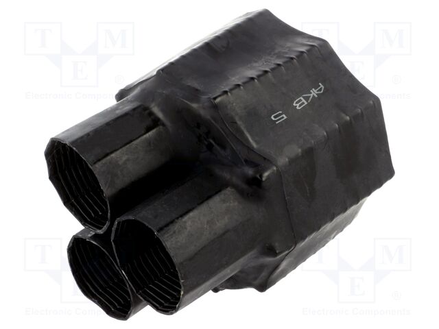 Cable breakout; 170/68mm; black; Diam.after shrinking: 56/28mm