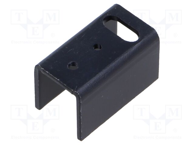 Heatsink: extruded; U; TO220; black; L: 25mm; W: 14mm; H: 15mm; 22°C/W