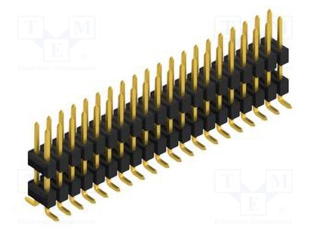 Connector: pin strips; pin header; male; PIN: 40; 2.54mm; SMT; 2x20