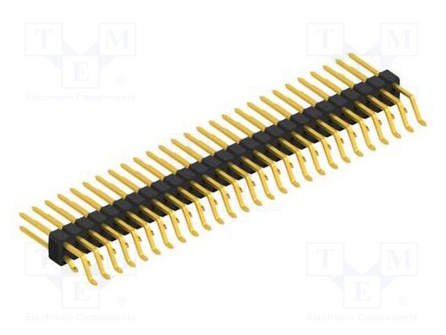 Connector: pin strips; pin header; male; PIN: 54; 2.54mm; SMT; 2x27