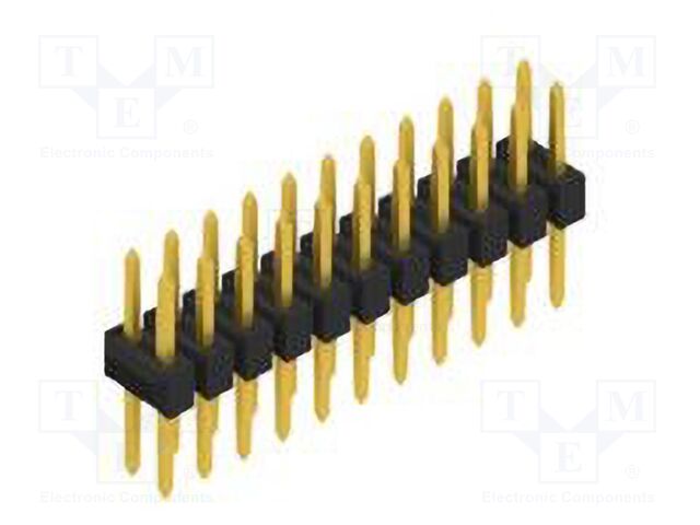 Connector: pin strips; pin header; male; PIN: 22; 2.54mm; THT; 2x11