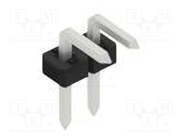 Connector: pin strips; pin header; male; PIN: 2; 2mm; THT; 1x2; 100V
