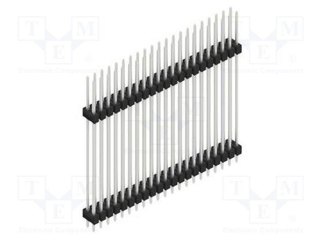 Connector: pin strips; pin header; male; PIN: 42; 2.54mm; THT; 2x21