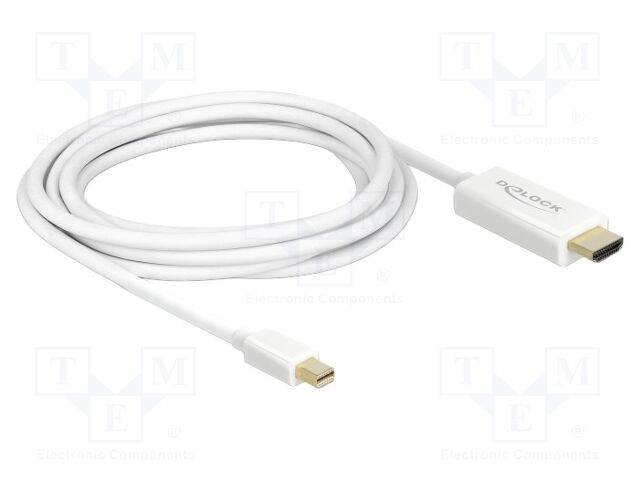 Cable; HDMI plug,mini DisplayPort plug; Full HD 1080p; Len: 3m