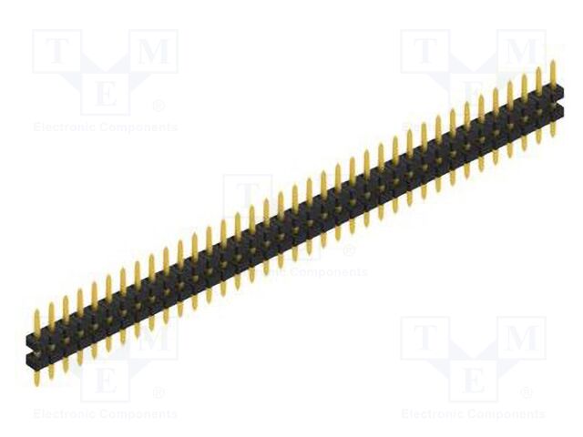 Connector: pin strips; pin header; male; PIN: 37; 2mm; THT; 1x37