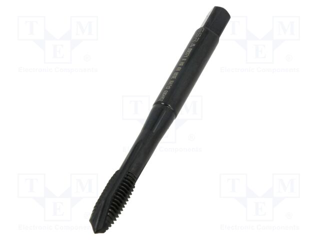 Tap; M8; 1.25; L: 90mm; Holder: square,machine; 6.2mm; Plating: VAP