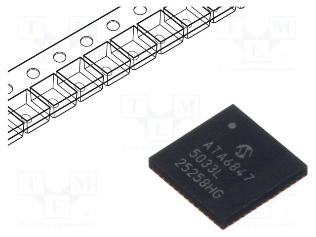 IC: driver; system basis chip SBC; VQFN48; 3.3V,5V; 3÷42VDC