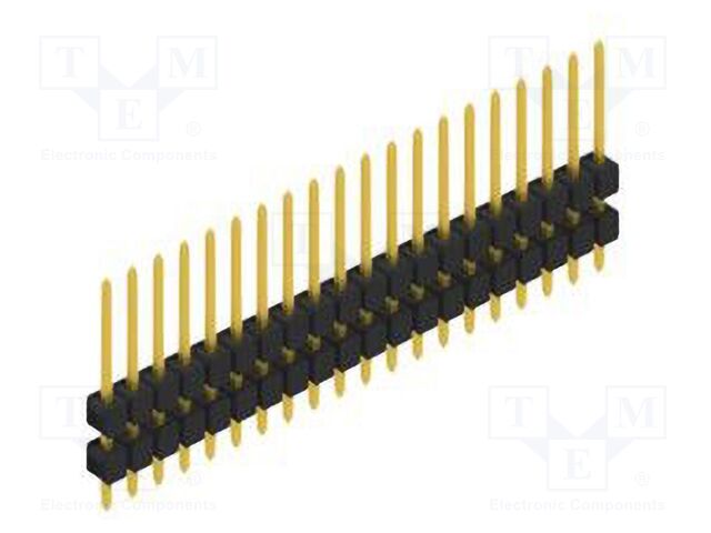 Connector: pin strips; pin header; male; PIN: 20; 2.54mm; THT; 1x20
