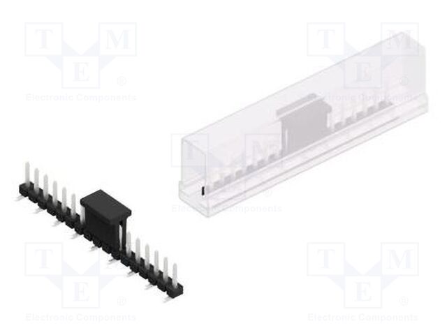 Connector: pin strips; pin header; male; PIN: 17; 2.54mm; SMT; 1x17