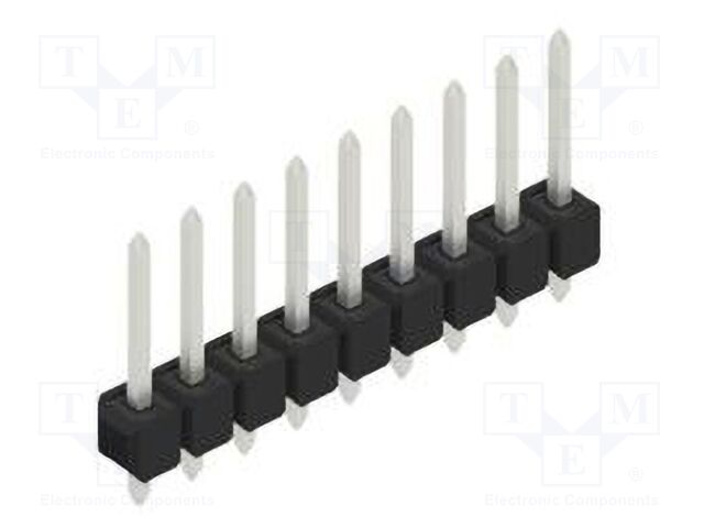 Connector: pin strips; pin header; male; PIN: 9; 2.54mm; THT; 1x9