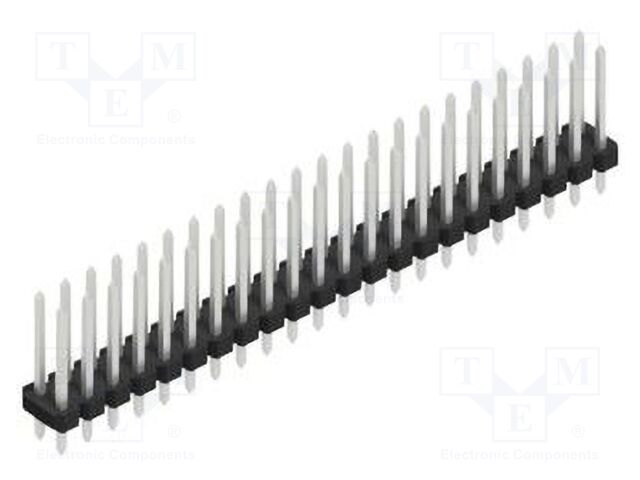 Connector: pin strips; pin header; male; PIN: 44; 2.54mm; THT; 2x22