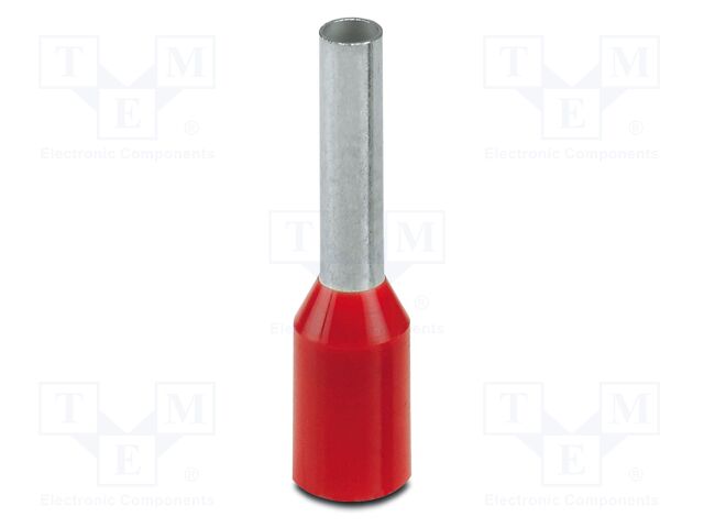 Tip: bootlace ferrule; insulated; copper; 1.5mm2; Bit len: 8mm