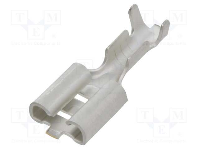 Terminal: flat; 6.3mm; 0.8mm; female; 0.3÷0.8mm2; crimped; tinned