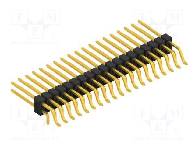 Connector: pin strips; pin header; male; PIN: 38; 2.54mm; SMT,THT