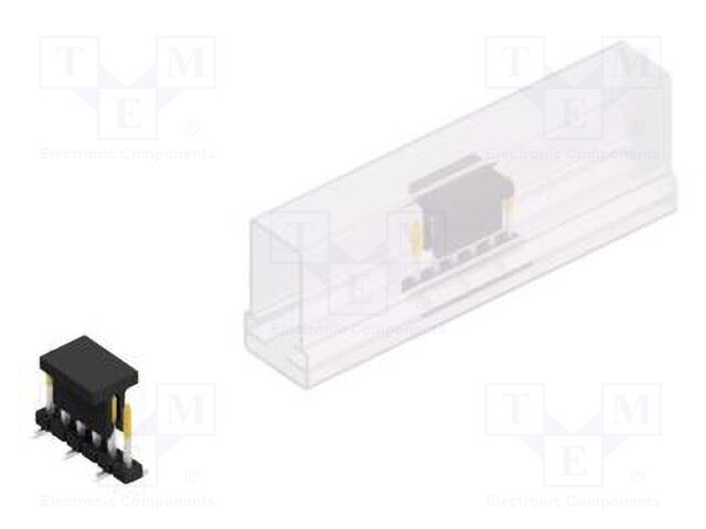 Connector: pin strips; pin header; male; PIN: 6; 2mm; SMT; 1x6; 100V