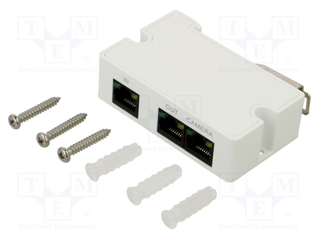 Extender; 79x52x23mm; white; Connection: RJ45; -30÷65°C