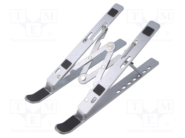 Stand; 10kg; 10÷16"; aluminium; laptop; with adjustable height
