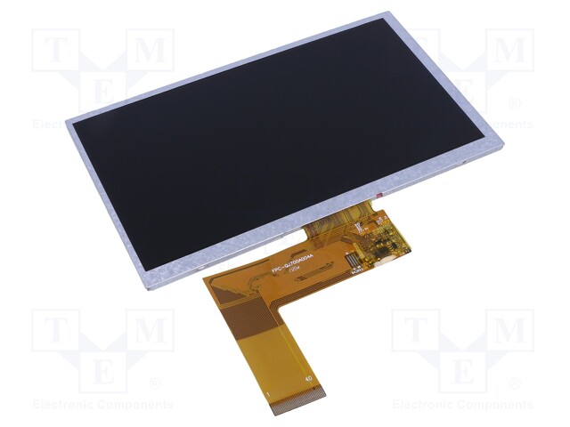 Display: TFT; 7"; 800x480; Illumin: LED; Dim: 164.9x100x3.5mm