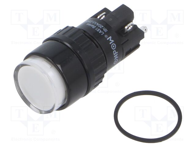 Switch: push-button; Pos: 2; SPDT; 2A/220VAC; 0.1A/220VDC; ON-(ON)