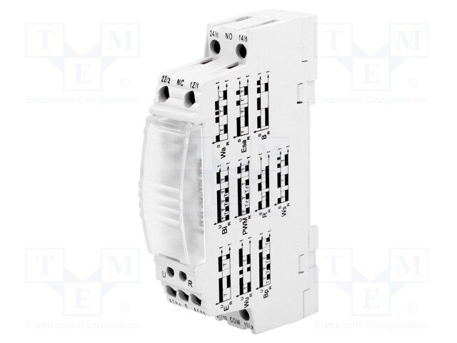 Timer; 0,1s÷10days; DPDT; 250VAC/8A; 24VAC; 24VDC; DIN; -20÷55°C