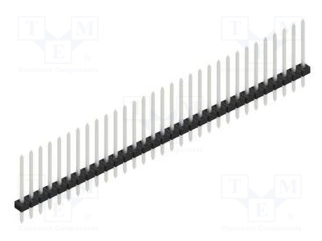 Connector: pin strips; pin header; male; PIN: 31; 2mm; THT; 1x31
