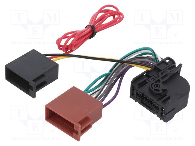 Connector; radio,ISO; Mercedes