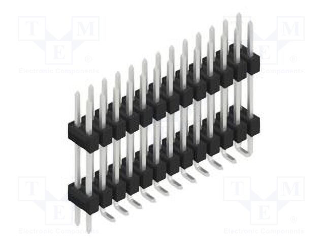 Connector: pin strips; pin header; male; PIN: 26; 2.54mm; SMT; 2x13
