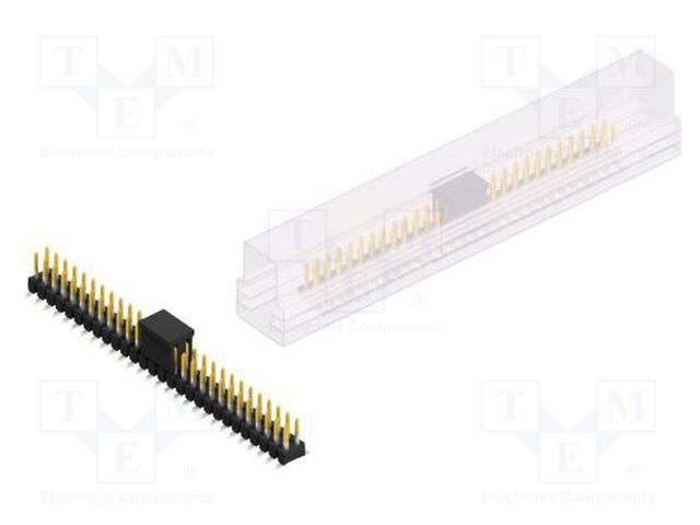 Connector: pin strips; pin header; male; PIN: 56; 2.54mm; SMT; 2x28