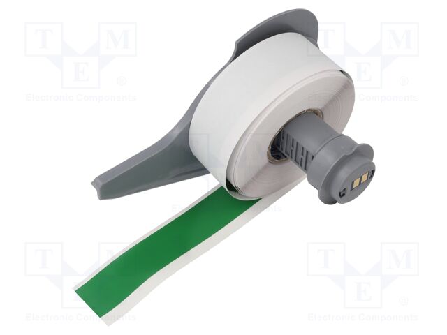 Tape; 19.05mm; 15.24m; green; self-adhesive; -40÷82°C