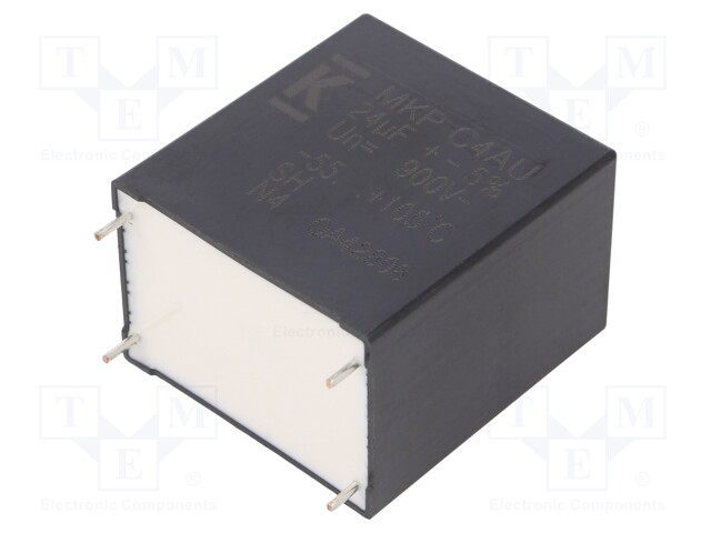Capacitor: polypropylene; DC-Link; 24uF; ESR: 3.2mΩ; THT; ±5%; 23.5A