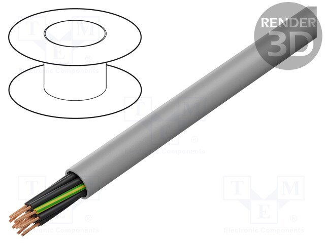 Wire; HELUCONTROL® JZ-520; 5G0,75mm2; unshielded; 300/500V; LSZH