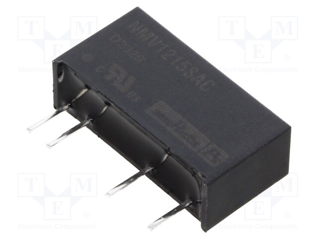 Converter: DC/DC; 1W; Uin: 10.8÷13.2V; Uout: 15VDC; Iout: 67mA; SIP