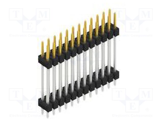 Connector: pin strips; pin header; male; PIN: 24; 2.54mm; THT; 2x12